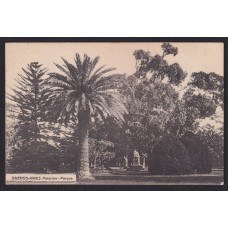 PALERMO PARQUE ANTIGUA TARJETA POSTAL